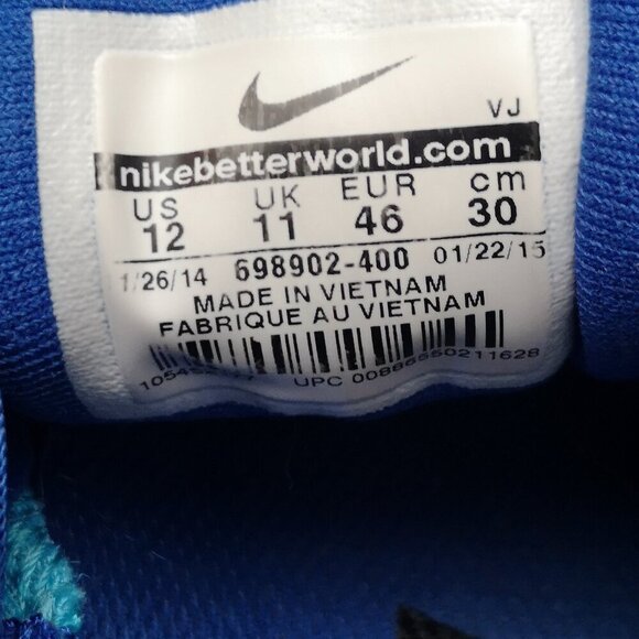 Nike Running Air Max Men's Size 12 Blue Neutral Ride / Soft Sneakers - Picture 8 of 9